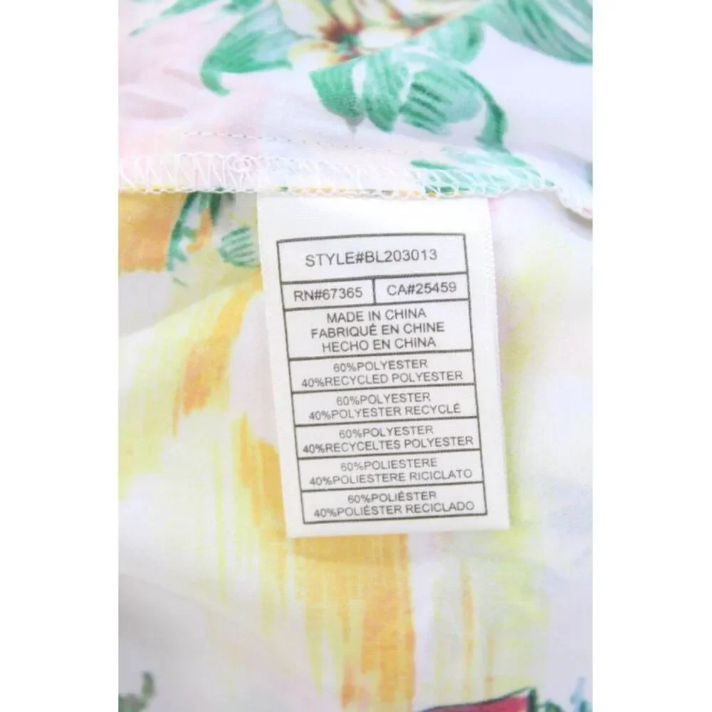 BB Dakota Womens Elastic Waist Tropical Print Casual Shorts Multicolor Size XS